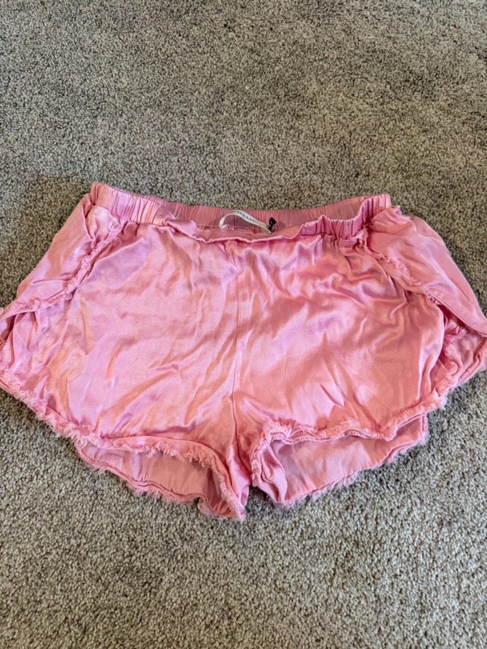 Impressions Pink Ruffle-Trim Sleep Shorts